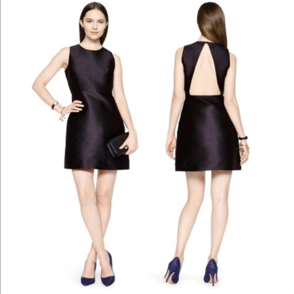 Kate spade black peek-a-boo mini dress size 2